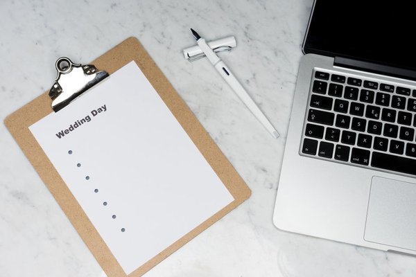last minute wedding checklist uk